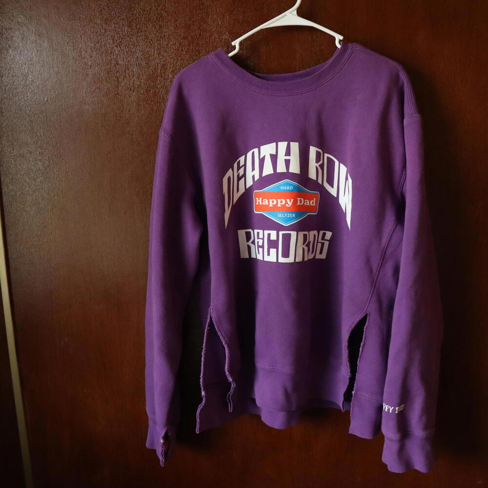 Happy Dad X Death‎ Row Records Collab Sweat Shirt XL Grape